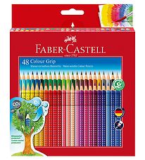 Faber-Castell Crayons de couleur - Grip - Aquarelle - 48 pices