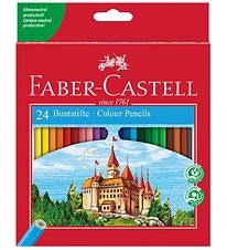 Faber-Castell Trélitir - Kastali - 24 Stk. - Marglitað