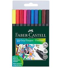 Faber-Castell Fineliner - Grip - 10 st. - Bunt