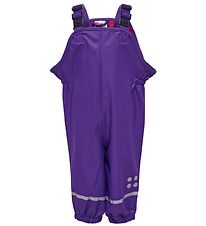 LEGO® Wear Rain Pants w. Suspenders - Purple