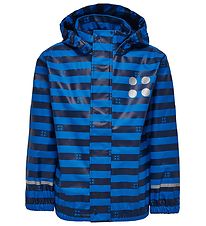 LEGO® Wear Rain Jacket - Blue/Navy Striped
