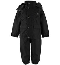 Ver de Terre Rainwear w. Suspenders - PE - Black