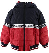 Dolce & Gabbana Down Jacket - Navy/Red