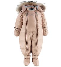 Ver de Terre Snowsuit w. Fur - Down - Mahogany Rose