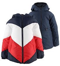 Tommy Hilfiger Gevoerde Jas - Omkeerbaar - Navy/Rood/Wit