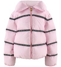 Versace Down Jacket - Rose w. Logo Stripes