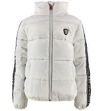 EA7 Padded Jacket - Nimbus Cloud w. Logo Stripes