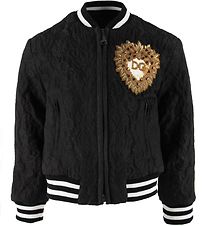 Dolce & Gabbana Bomber jakki - Svart Blúndur M. Plástur