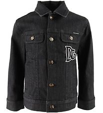 Dolce & Gabbana Jeansjacke - Schwarz m. Aufnher