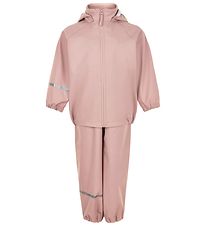 CeLaVi Regenkleding m. Bretellen - Gerecycled PU - Misty Rose