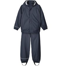 Name It Rainwear w. Suspenders - Noos - Dark Sapphire