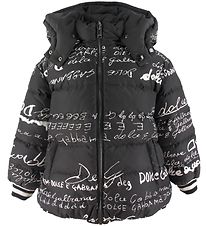 Dolce & Gabbana Down Jacket - Reversible - Black w. Print