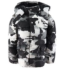 Dolce & Gabbana Daunenjacke - Graue Camouflage