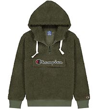 Champion Fashion Sweat  Capuche - Plys - Demi-zip - Vert