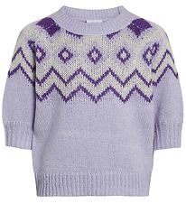 Grunt Blouse - Knitted - Anise - Light Lavender