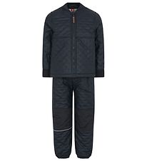 CeLaVi Thermo Set w. Fleece - Coated - Dark Navy