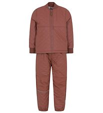 CeLaVi Thermo Set w. Fleece - Coated - Mahogany