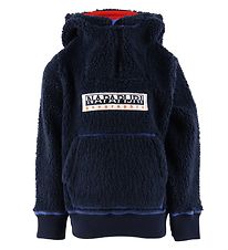 Napapijri Fleecepullover - Teide 1 - Blue Marine m. Rot