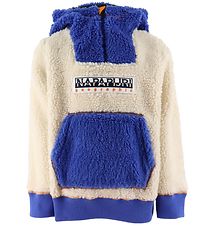 Napapijri Fleece Trui - Teide 1 - Witkap Grijs/Blauw