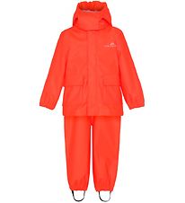 Ver de Terre Rainwear w. Suspenders - PU - Spicy Orange