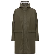 Ver de Terre Rain Coat - PU - Dark Moss