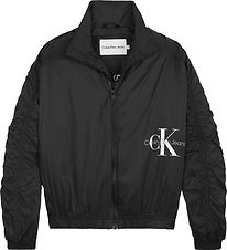 Calvin Klein Lightweight Jacket - Monogram Off Placed - CK Black