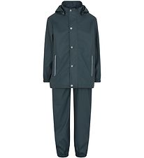 En Fant Rainwear w. Suspenders - PU - Dark Slate