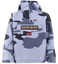 Napapijri Lightweight Jacket - Rainforest Anorak - Blue Camoufla