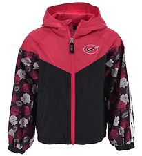 Nike Veste - Floral Coursevent - Noir/Rose