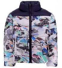 Tommy Hilfiger Gevoerde Jas - Rwb-collage Puffer - White Allover