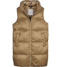 Tommy Hilfiger Padded Gilet - Shiny Pouf - Classic Khaki