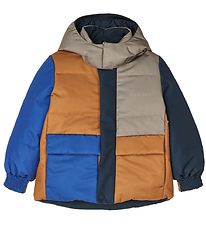 Liewood Down Jacket - Paloma - Reversible - Colour Block/Surf Bl