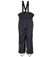 Isbjrn of Sweden Shell trousers w. Suspenders - Gale - Black