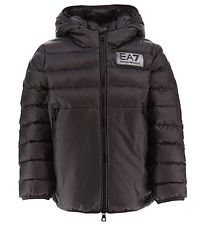 EA7 Pehmustettu takki - Musta