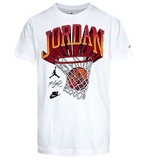 Jordan T-paita - Hoop Style - Valkoinen, Tulosta