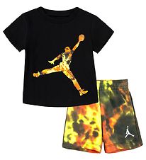Jordan Sweat Shorts/T-shirt - Jumbo Jumpman - Team Orange/Black