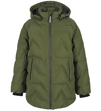 Color Kids Gevoerde Jas - Dark Olive