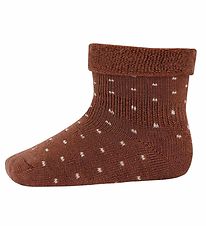 MP Socks - Wool - Arin - Root Beer w. Dots