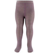 MP Tights - Wool - Rib - Dark Purple Dove