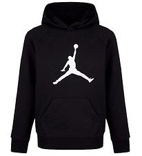 Jordan Hettupeysa - Jumpman Lógó - Svart M. Hvítur