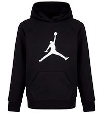 Jordan Kapuzenpullover - Jumpman Logo - Schwarz m. Wei