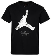 Jordan T-paita - Jumpman X Nike Action - Musta, Valkoinen