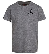 Jordan T-Shirt - Jumpman Lucht - Grijs Gevlekt m. Logo