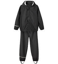 Name It Regenkleidung m. Träger - Noos - PU - Schwarz