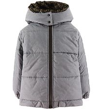 Fendi Daunenjacke - Umkehrbar - Graumeliert/Braun m. Allover Log