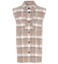 Designers Remix Väst - Ull/Polyester - G Jayden - Beige Rutig