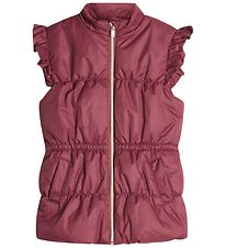 Hust and Claire Padded Gilet - Emilly - Purple Fig