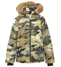 Molo Winter Coat - Castor Fur - Autumn Camo