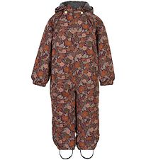 Mikk-Line Snowsuit - Floral - Decadent Chocolate