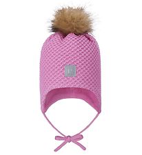 Reima Beanie w. Fleece - Wool/Polyester - Marmeli - Cold Pink w.